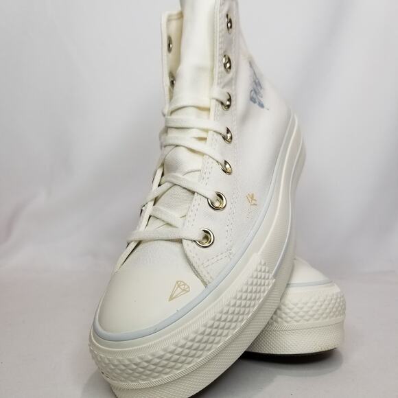 Converse Women's CTAS Lift Platform Tiny Tattoos Size 8 A07135C Vintage NWT - Picture 5 of 10